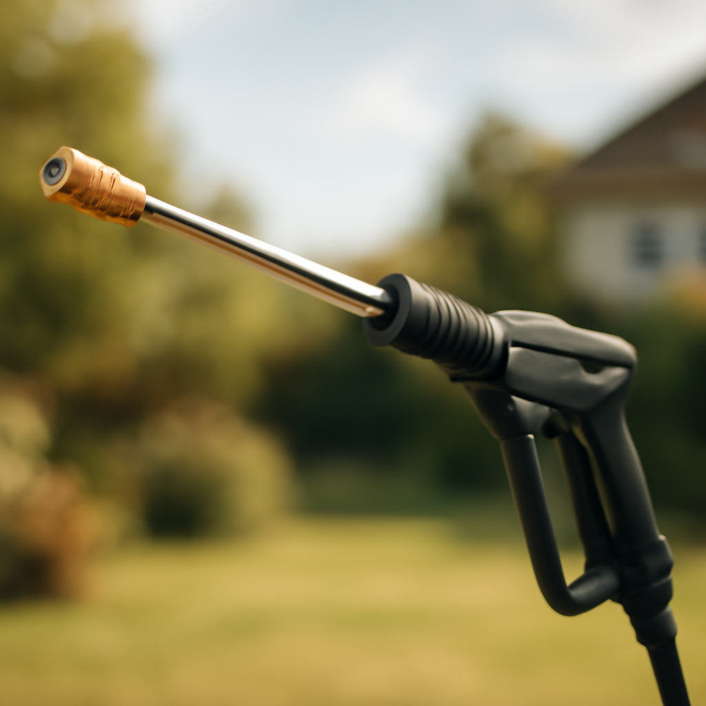 Rasentrimmer – Anwendung im Garten (KI)